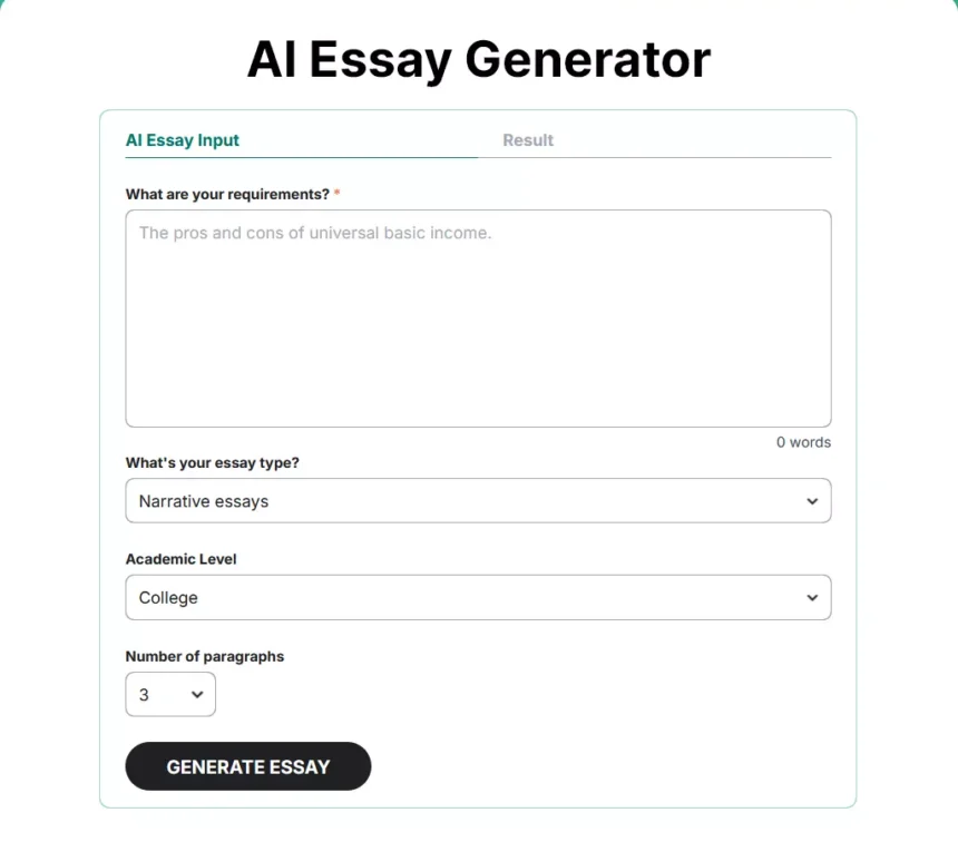 AI feedback generator essay